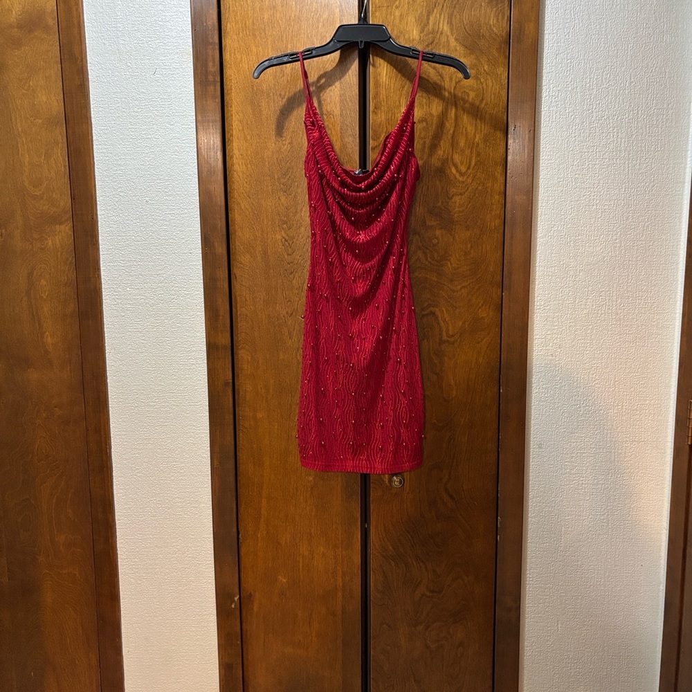 Windsor Scarlet Beaded Gown